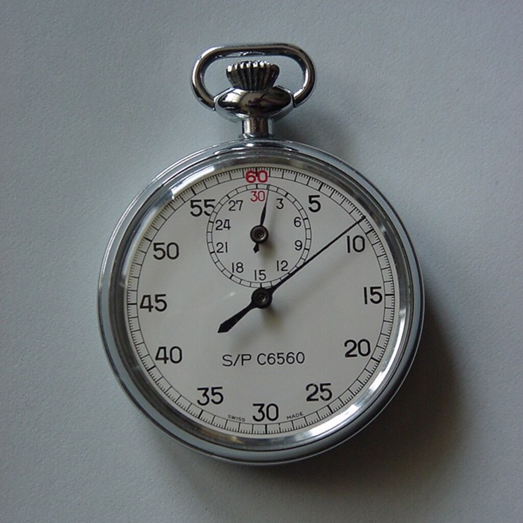 Photo of a stopwatch