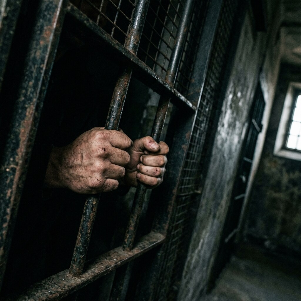 Generated image of an imprisoned person