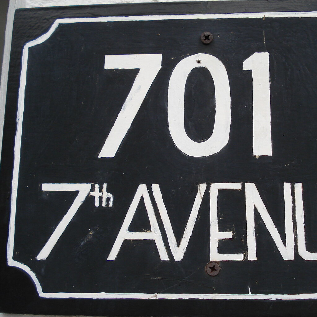 Photo of a sign that says 7th