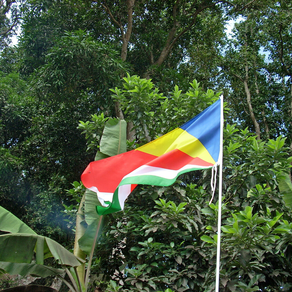 Photo of the Seychelles flag