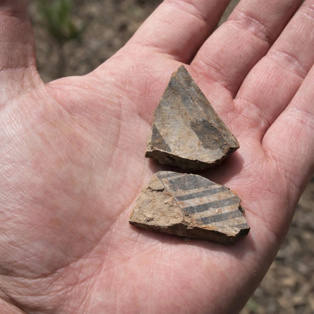 Photo of pottery shards