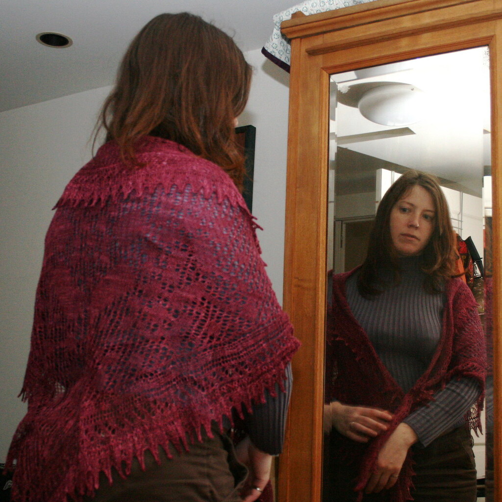 Photo of a woman wearing a shawl