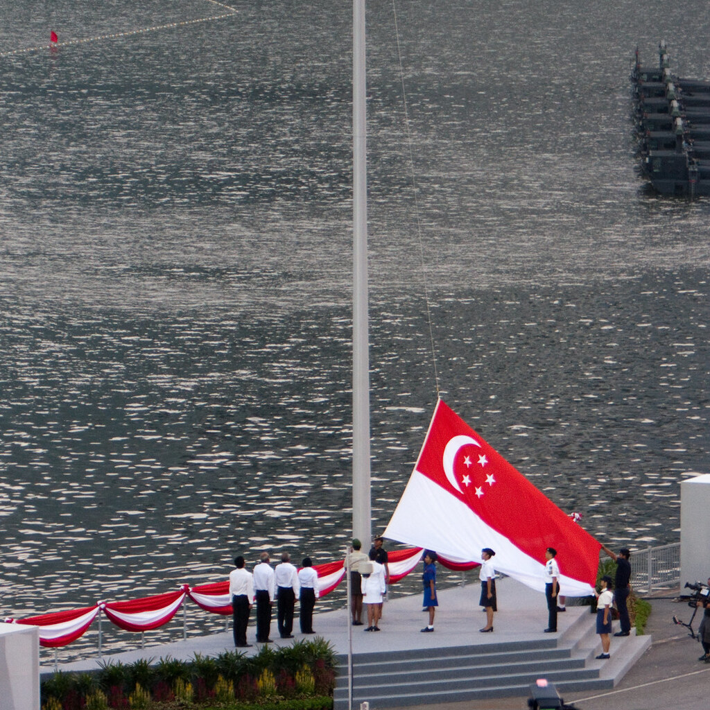 Photo of the Singapore flag