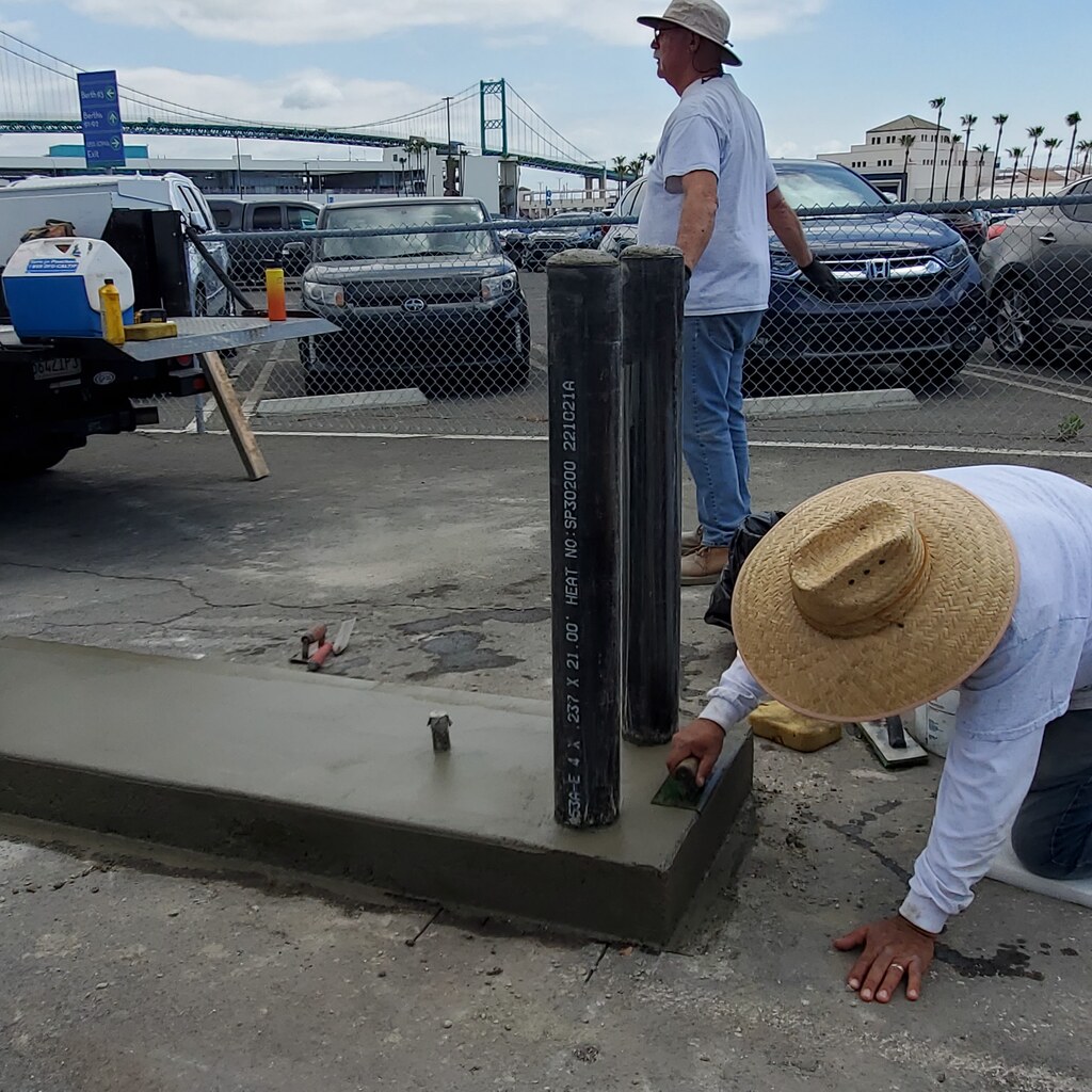 Photo of a concrete slab