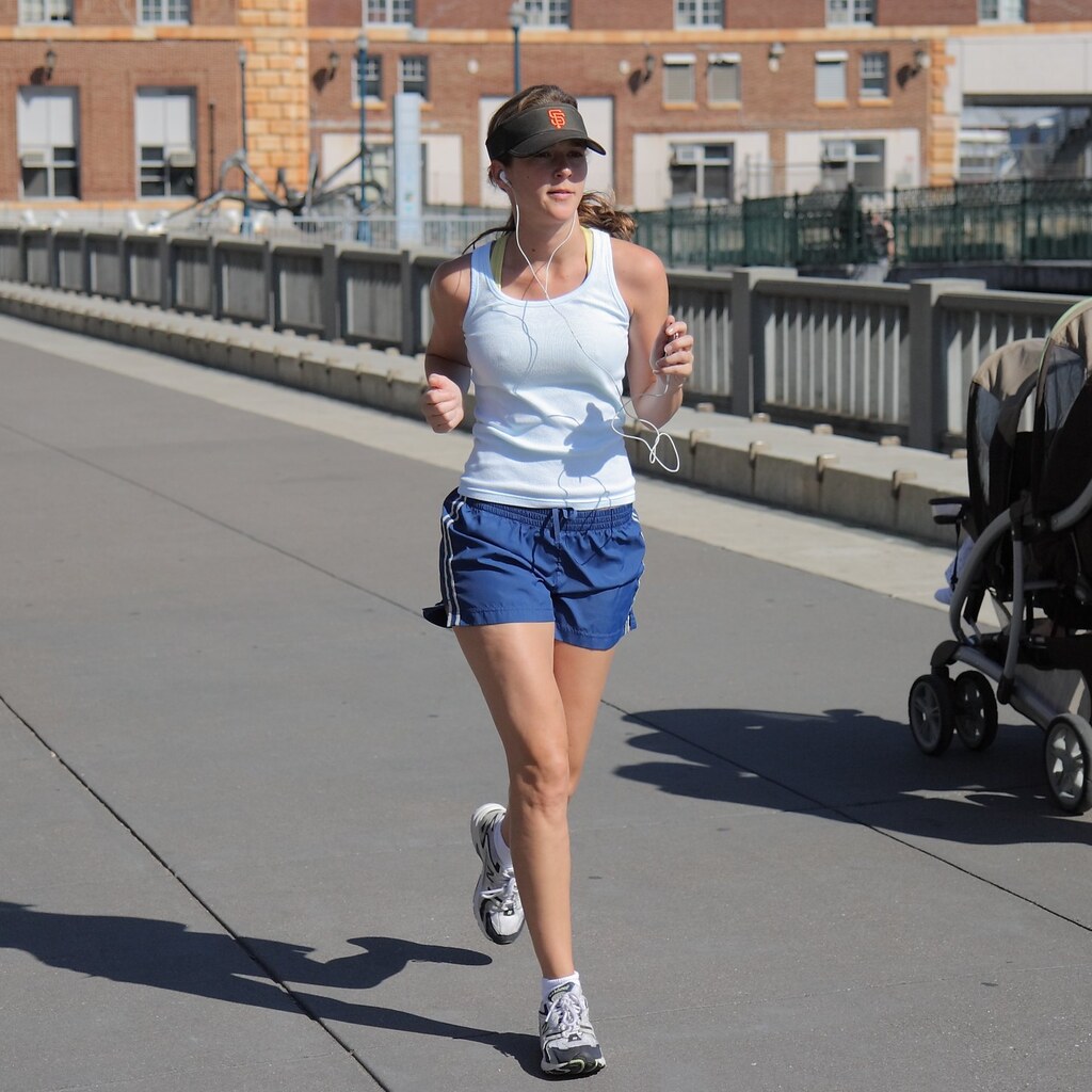 Photo of a slim runner.