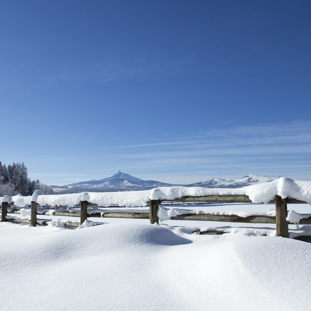 Photo of a drift of snow