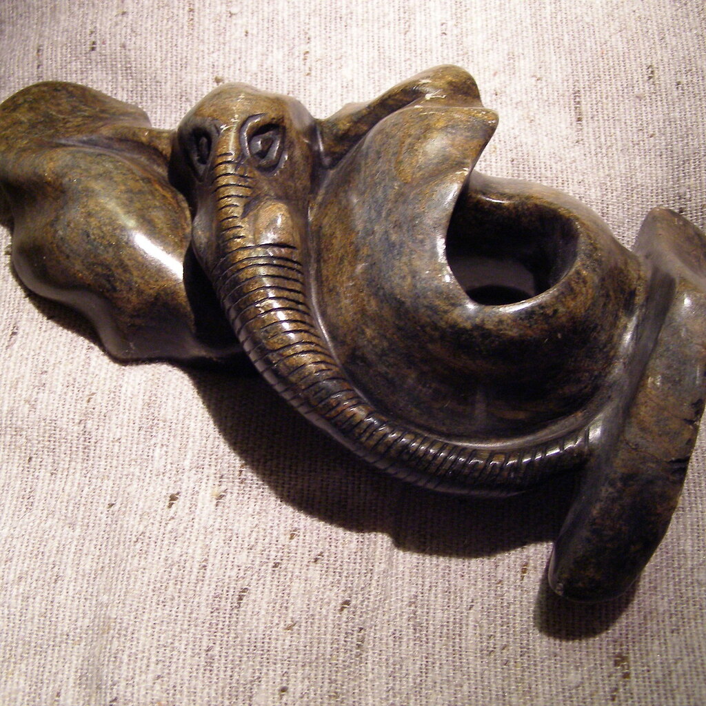 Photo of a soapstone elephant