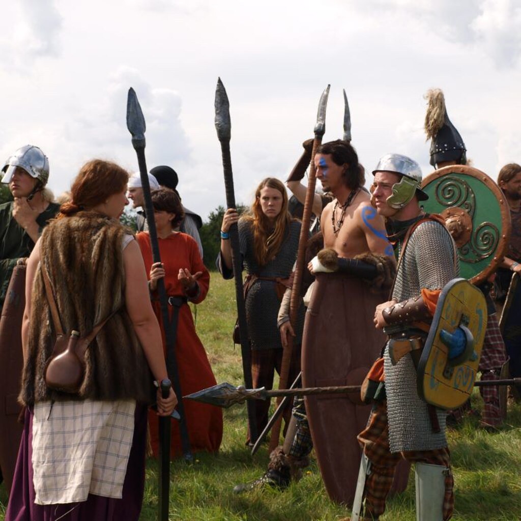 Photo of some warriors with spears