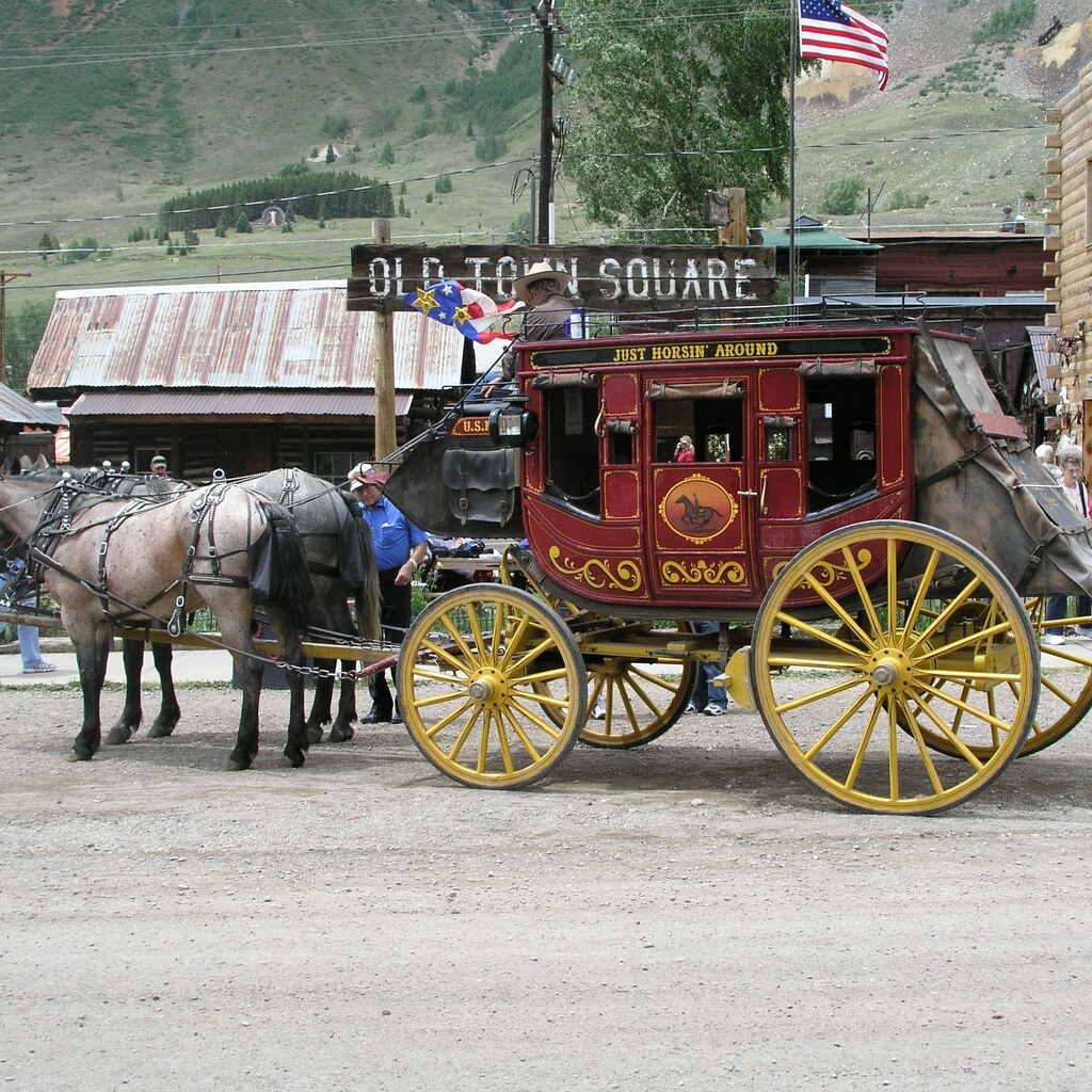 Photo of a stagecoach