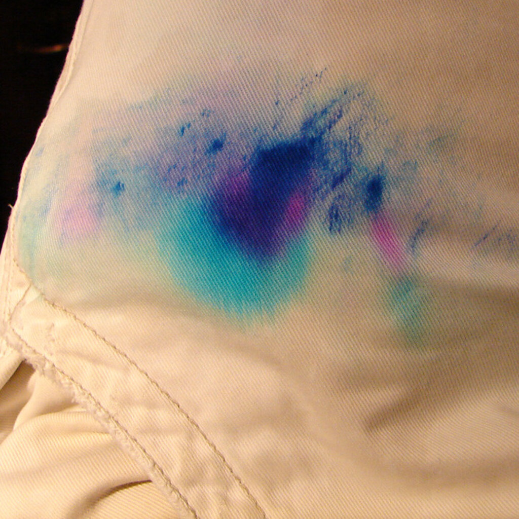Photo of some stained clothes.