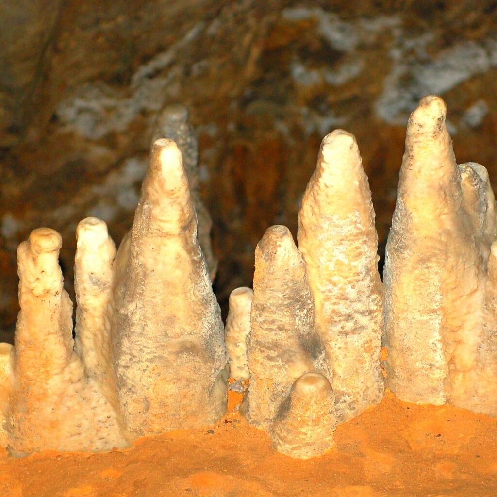 Photo of stalagmites