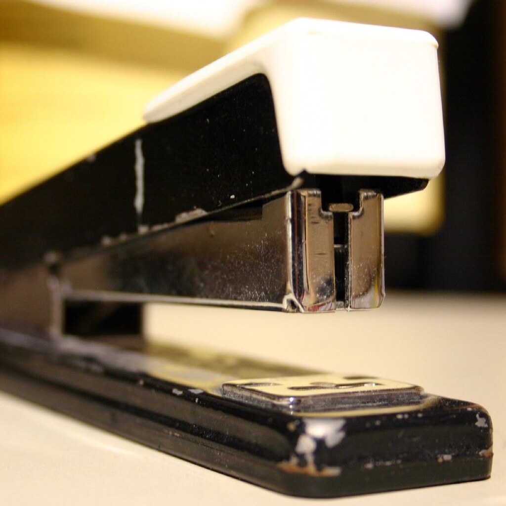 Photo of a stapler