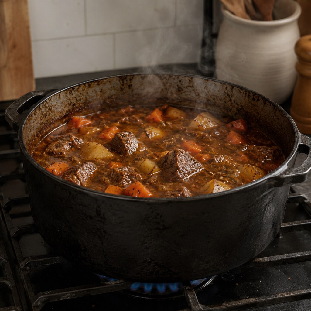 Generated image of a stew