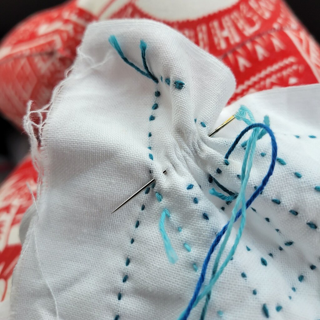 Photo of a embroidery stitches