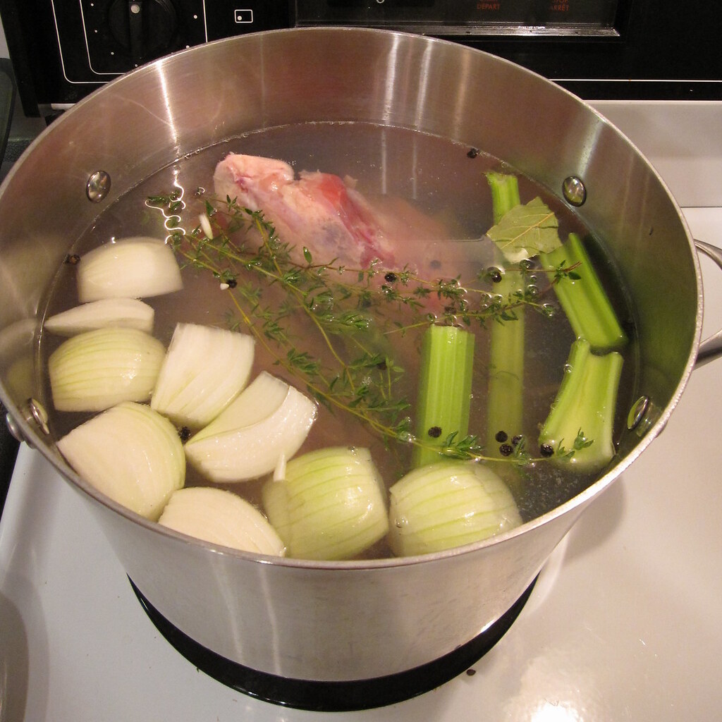 Photo of stock cooking