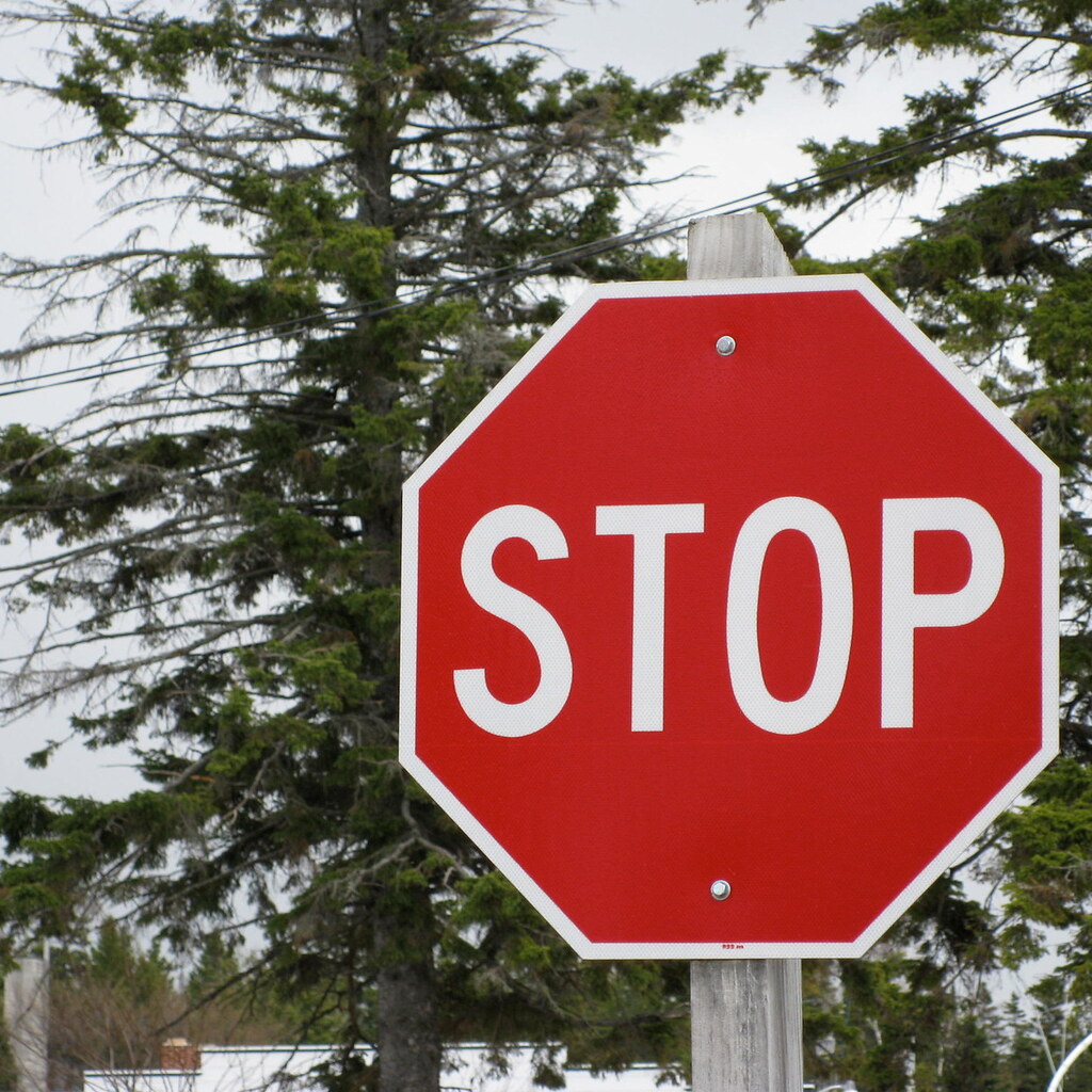 Photo of a stop sign