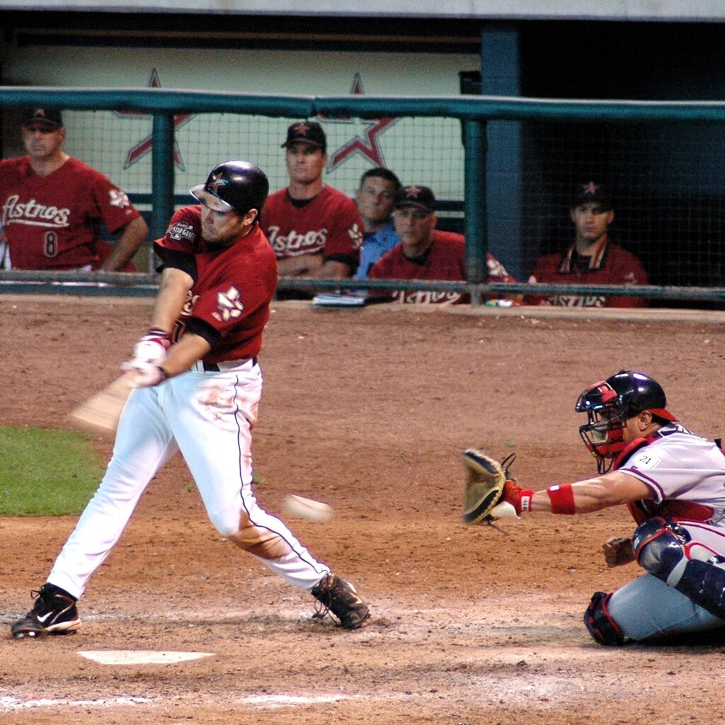 Photo of a strike in a baseball game