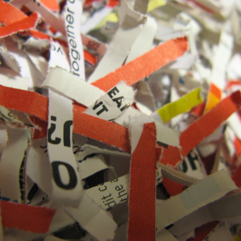 Photo of strips of paper