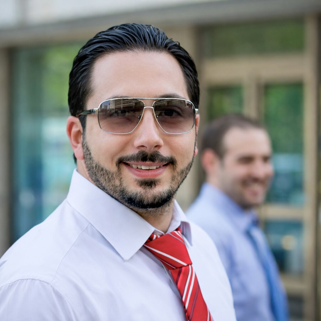 Photo of a suave man.