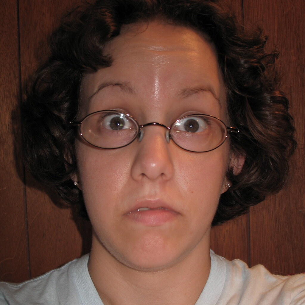 Photo of a surprised woman