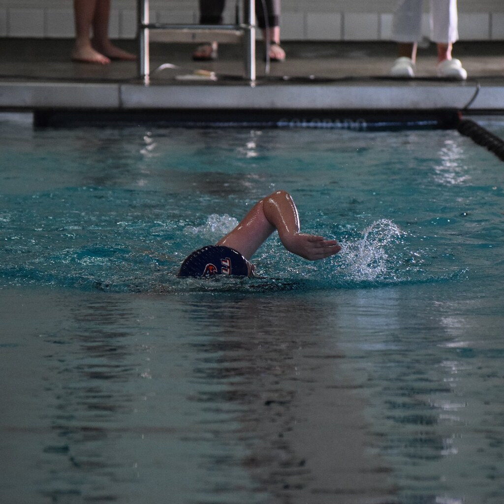 Photo of someone swimming