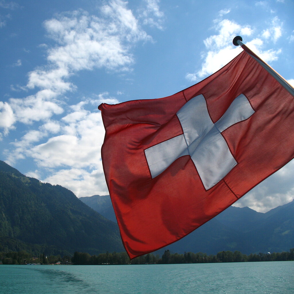 Photo of the Swiss flag