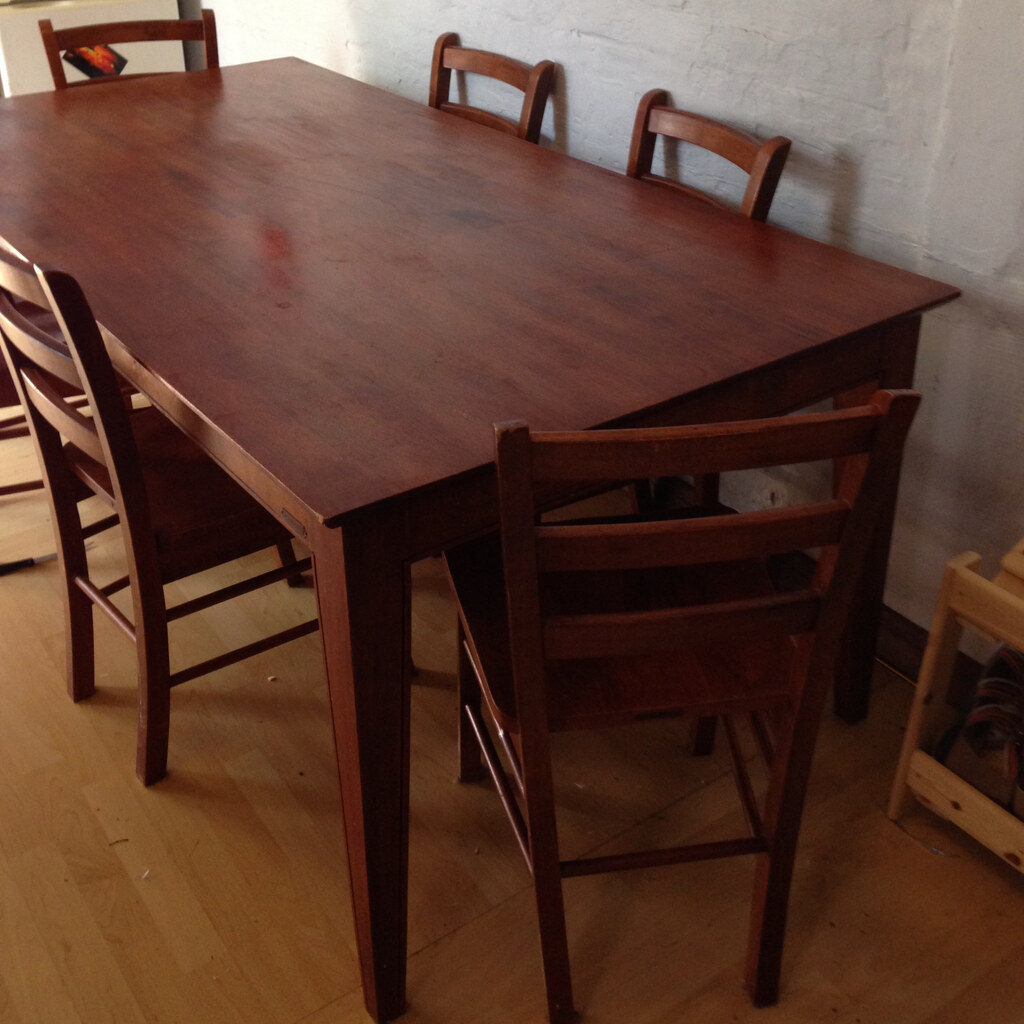 Photo of a dining table and chairs