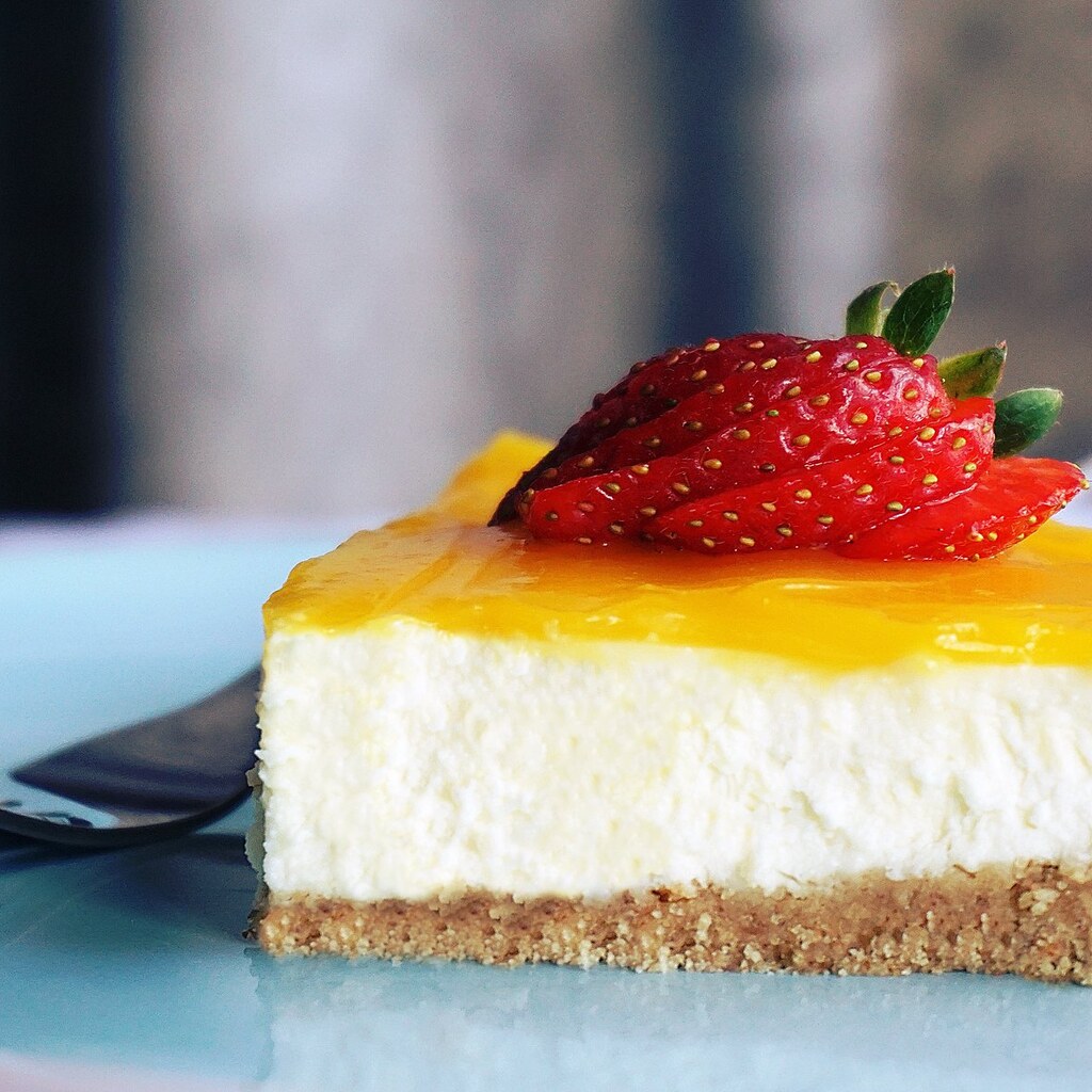 Photo of a lemon cheesecake