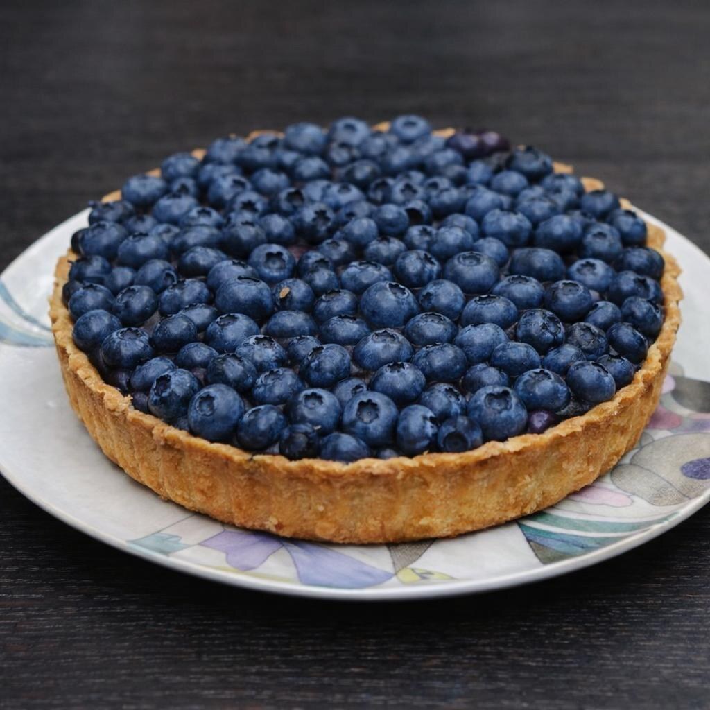 Photo of a blueberry tart