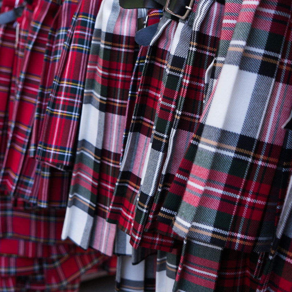 Photo of tartan cloth.