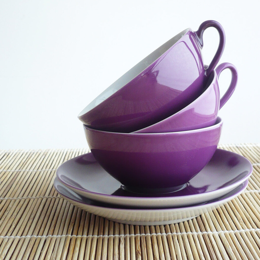 Photo of purple teacups