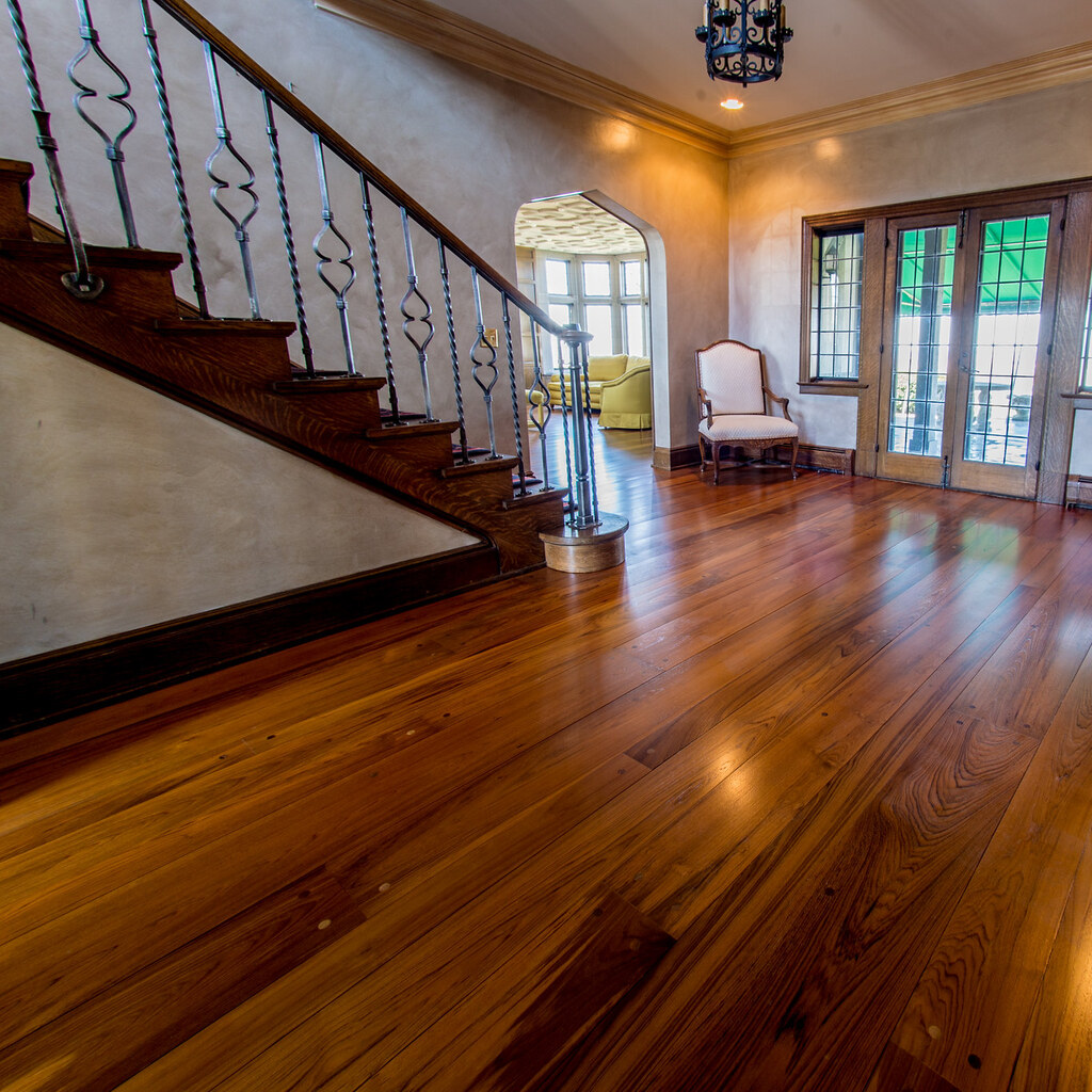Photo of a teak floor