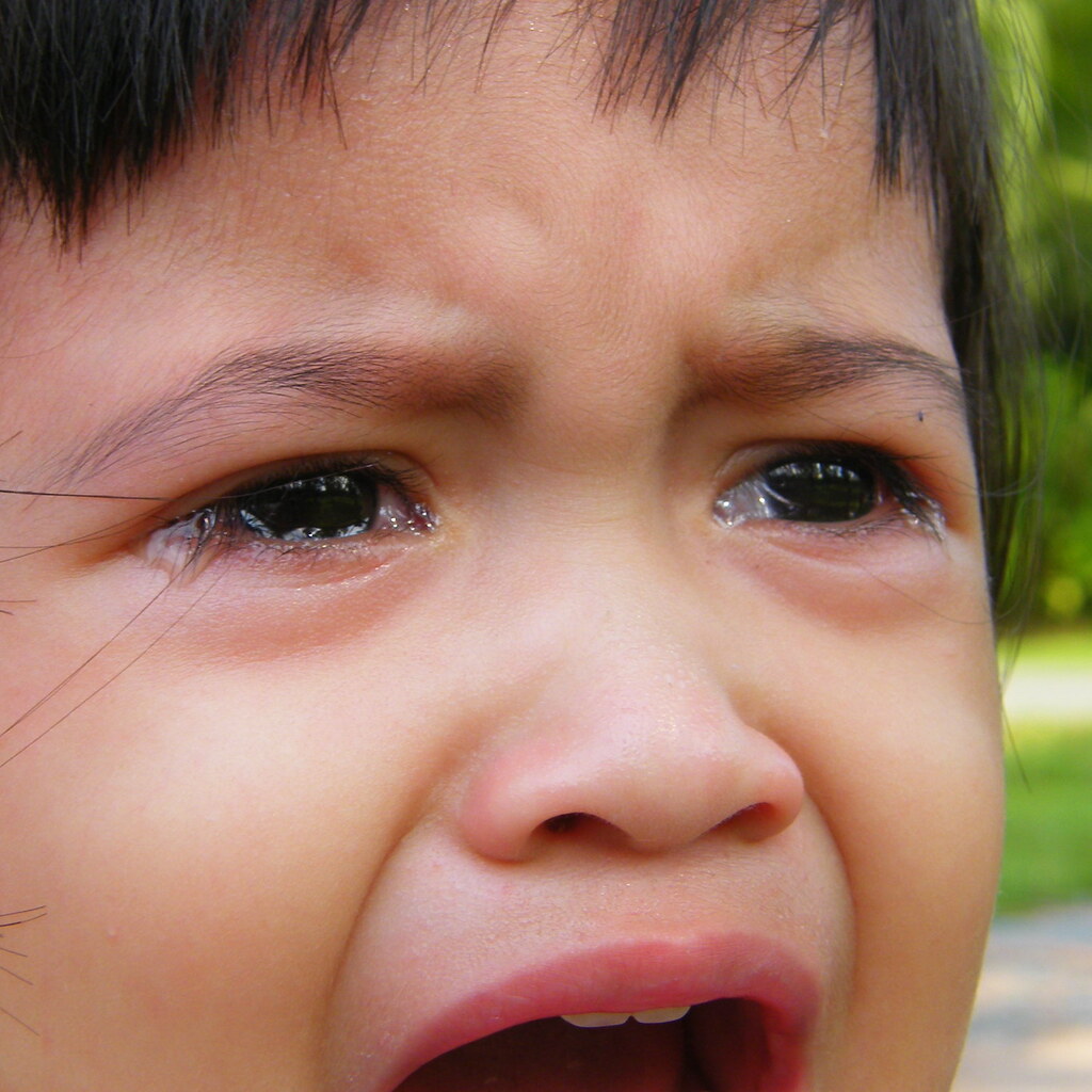Photo of a child crying