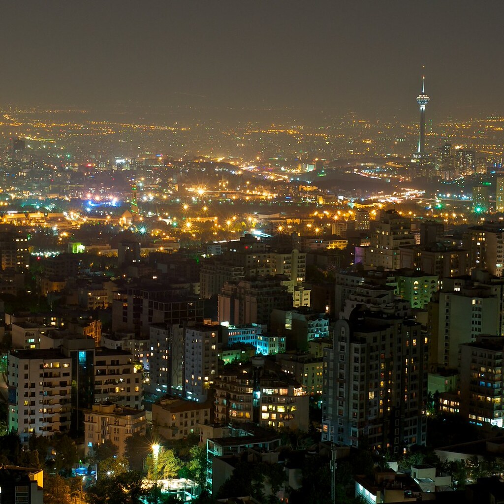Photo of Tehran at night