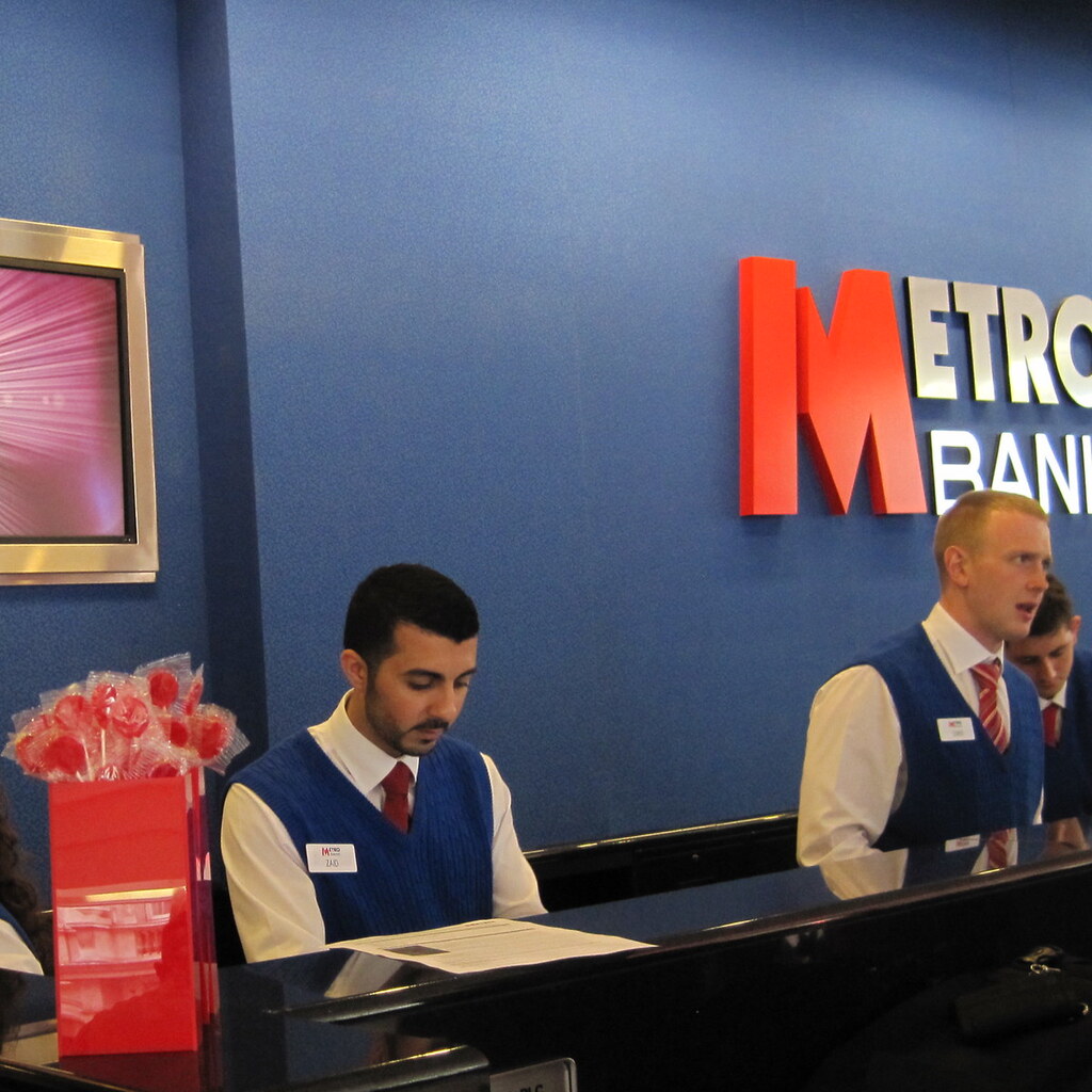 Photo of bank tellers