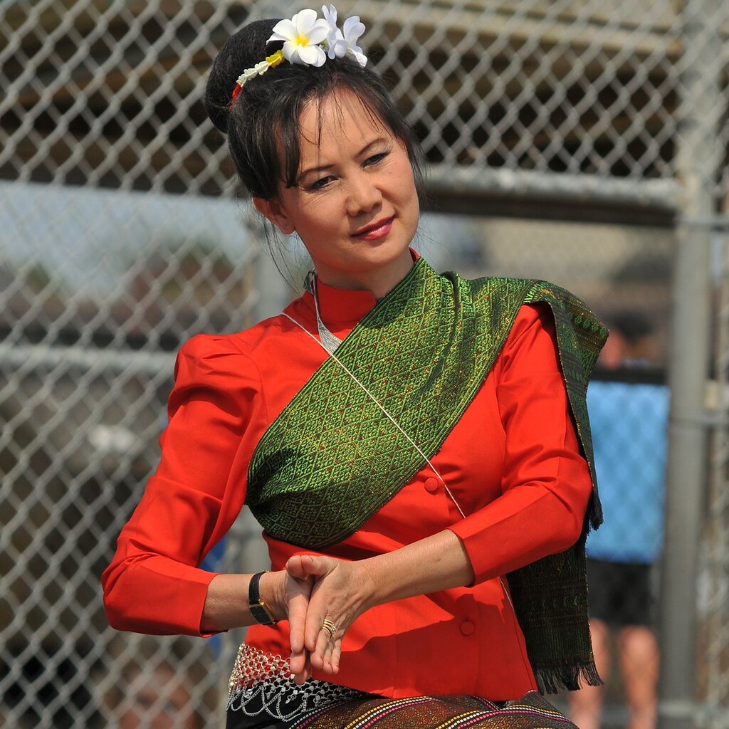 Photo of a Thai woman dancing