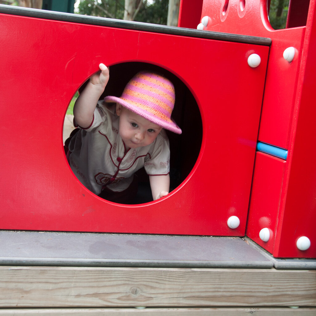 Photo of a child in a playground