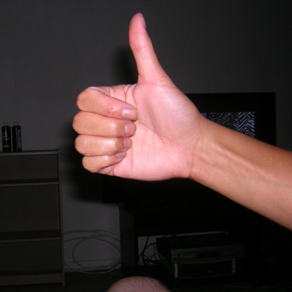 Photo of a thumb.