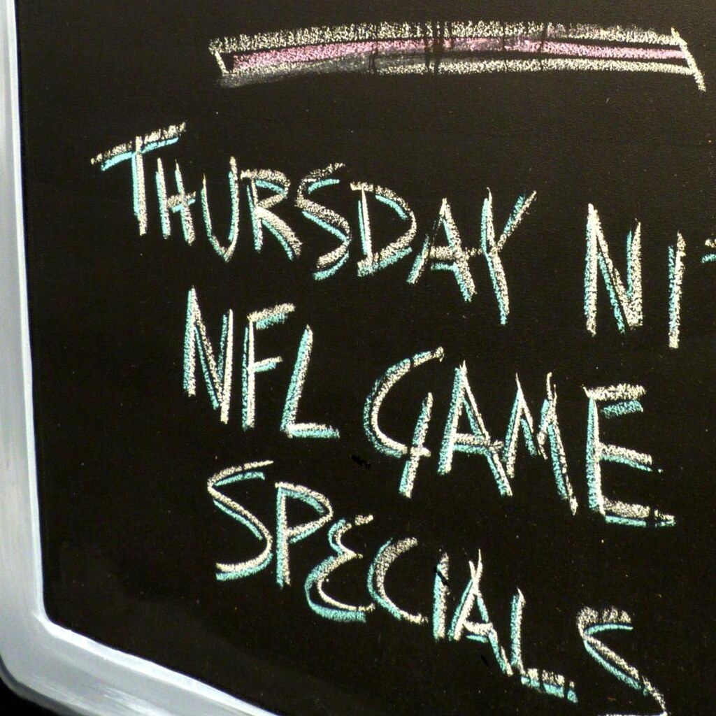 Photo of a sign that says Thursday