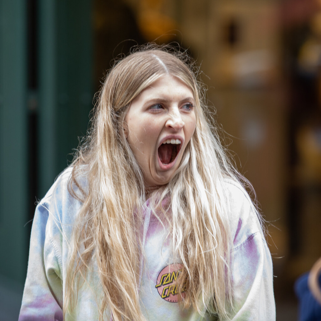 Photo of a tired woman