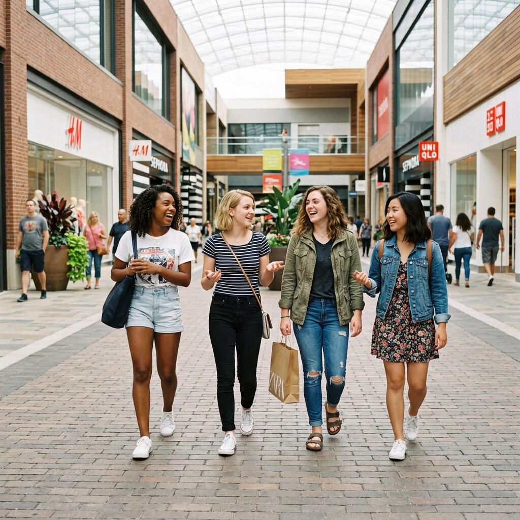 Generated image of a group of teens