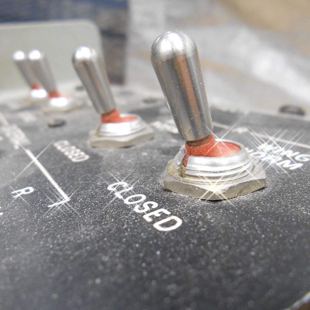Photo of a toggle switch