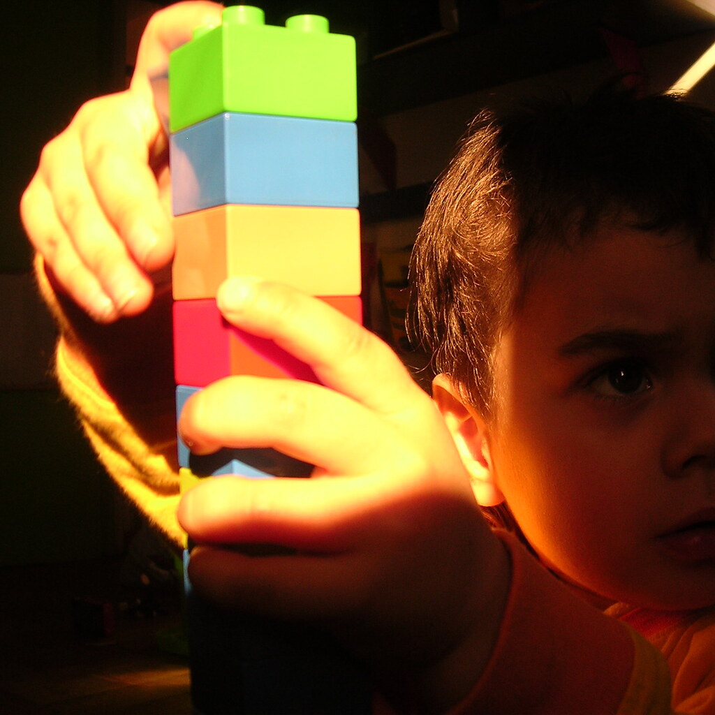 Photo of a stack of blocks