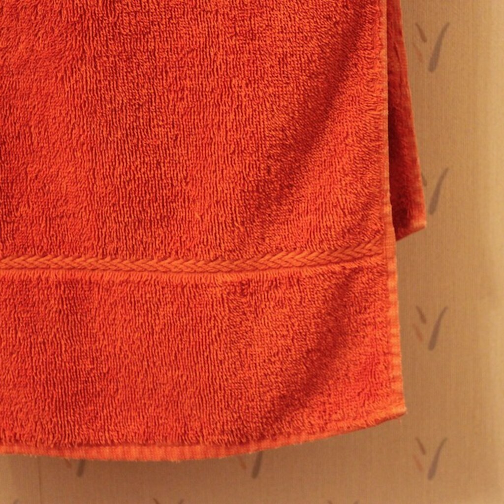 Photo of an orange towel