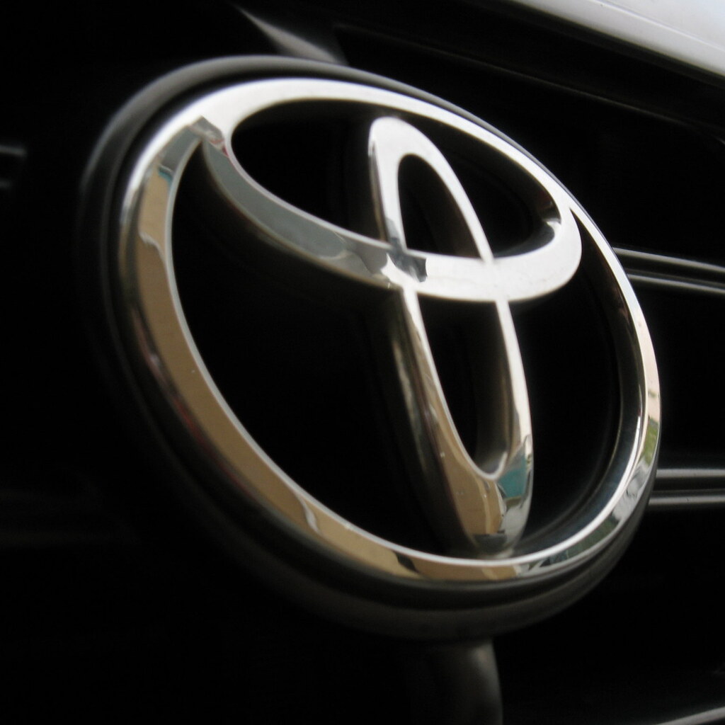 Photo of a Toyota badge