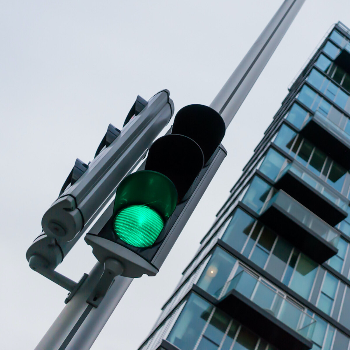 A photo of a traffic light