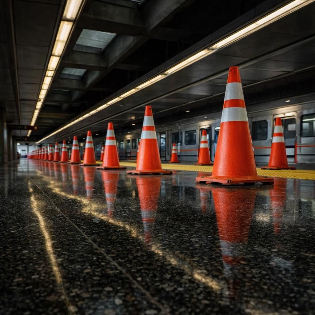 Photo of traffic cones