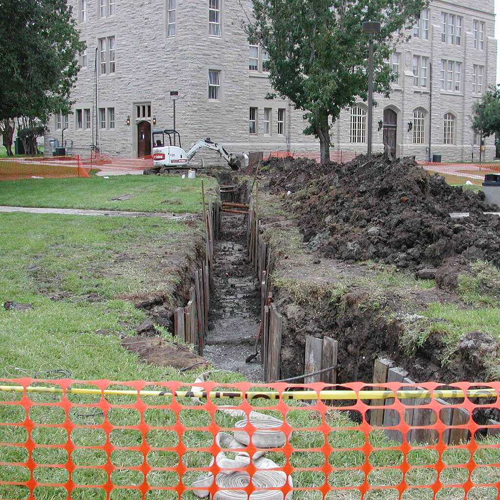 Photo of a trench