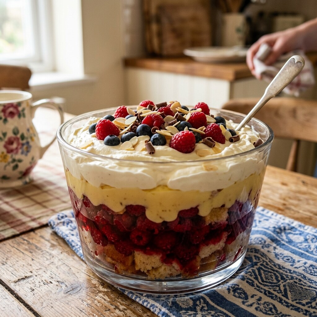 Generated image of a trifle