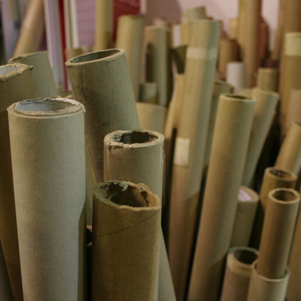 Photo of cardboard tubes